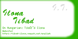 ilona tibad business card